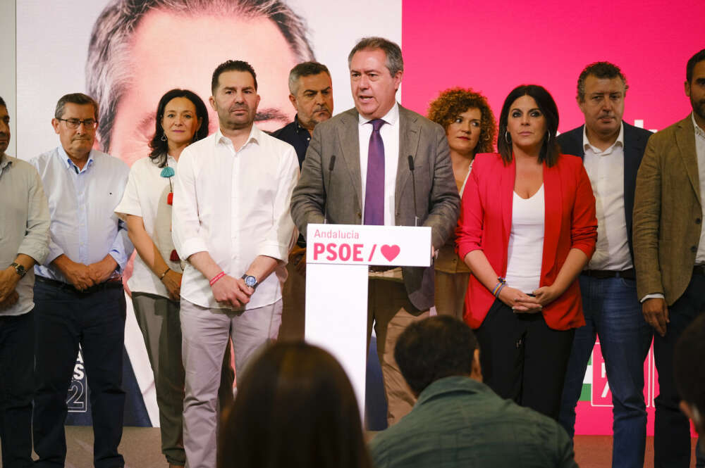 Juan Espadas, tras la celebración de la Ejecutiva Regional, celebrada el 20J en la sede de San Vicente. / PSOE-A