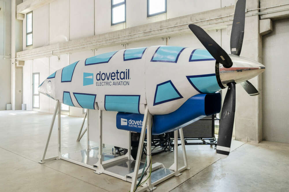 Prototipo de la planta de potencia eléctrica procedente del hidrógeno que ha presentado Dovetail Electric Aviation.