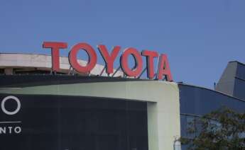 Fachada de la sede de Toyota ubicada en Madrid.
