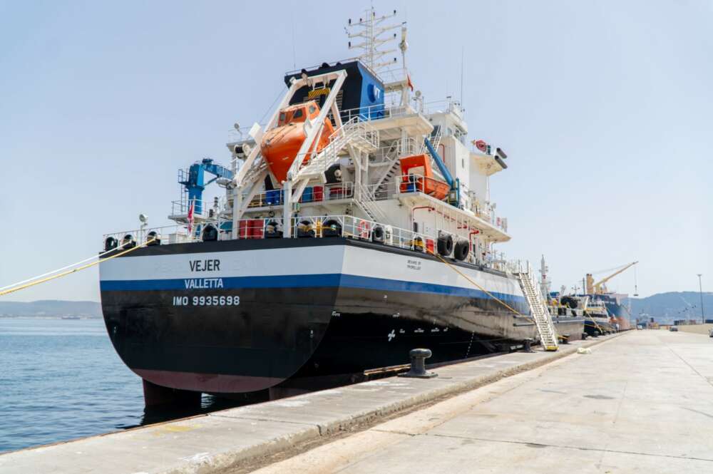 El nuevo buque, VT Vejer, en el Puerto de Algeciras. Foto: Autoridad Portuaria Bahía de Algeciras