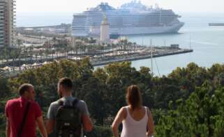 Crucero de más de seis mil plazas en el Puerto de Málaga.