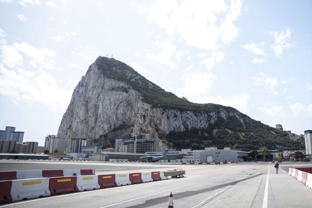 Detalle del aeropuerto de Gibraltar, a 9 de septiembre de 2024.