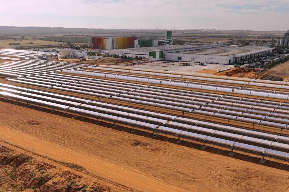 Planta termosolar de Heineken España en Sevilla.