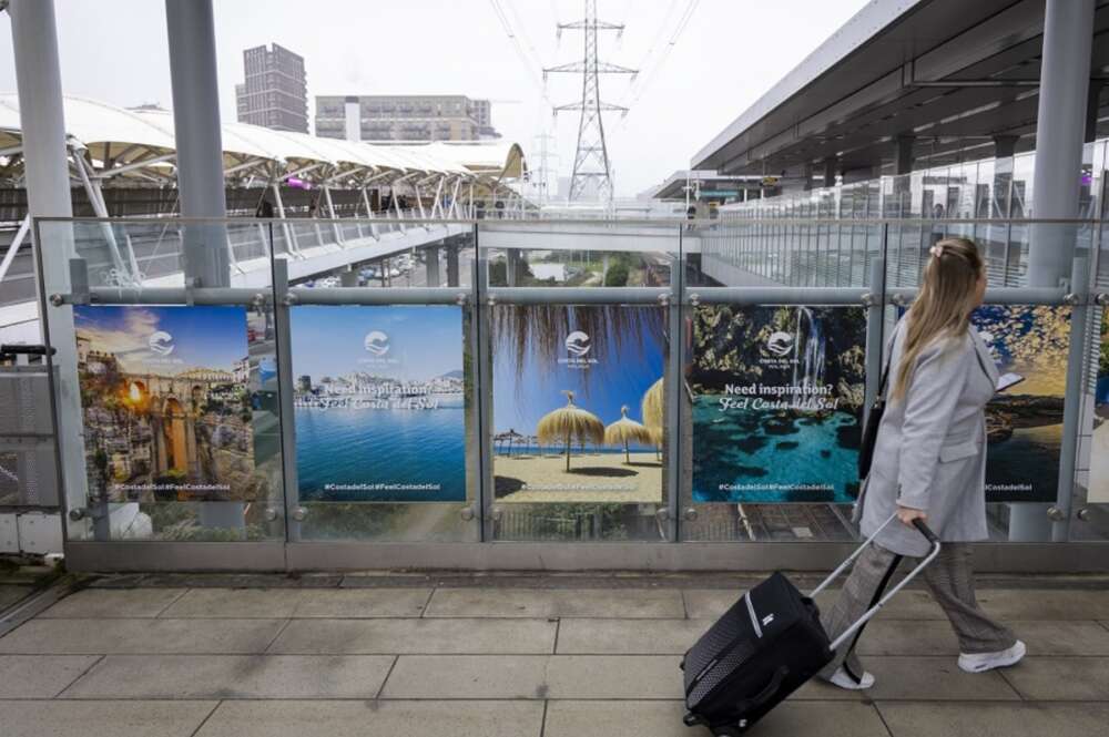 Publicidad de Turismo Costa del Sol en Londres, dentro de la campaña que ha costado 800.000 euros.