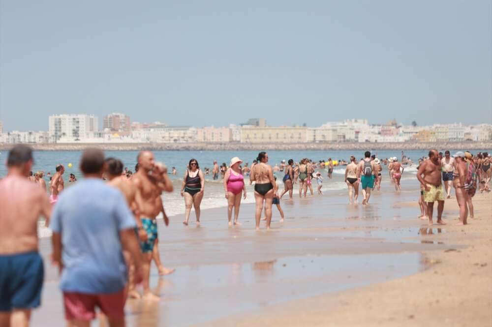 Playa de la Victoria, en Cádiz.