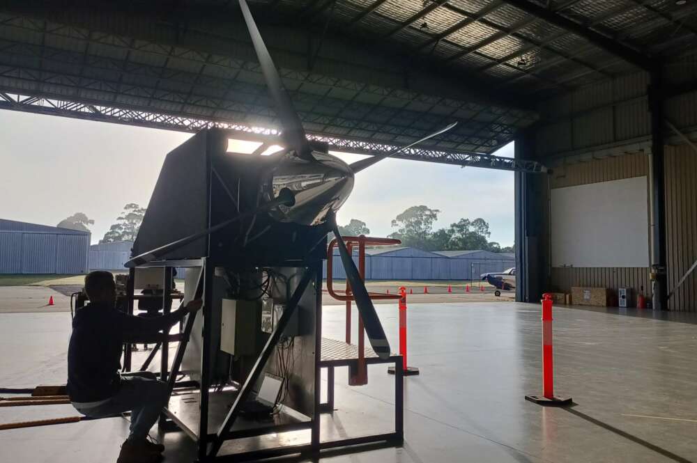 Prototipo de avión de Dovetail en una de sus instalaciones.