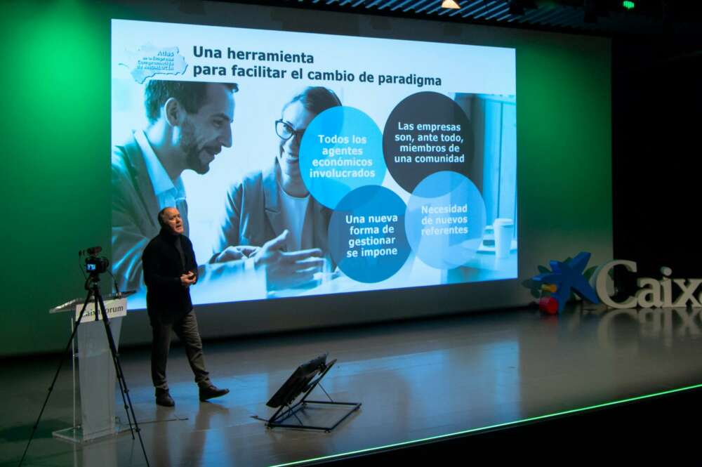 Marcelino Fernández Mallo, director técnico del Atlas de la Empresa Comprometida de Andalucía, durante la presentación de los resultados.