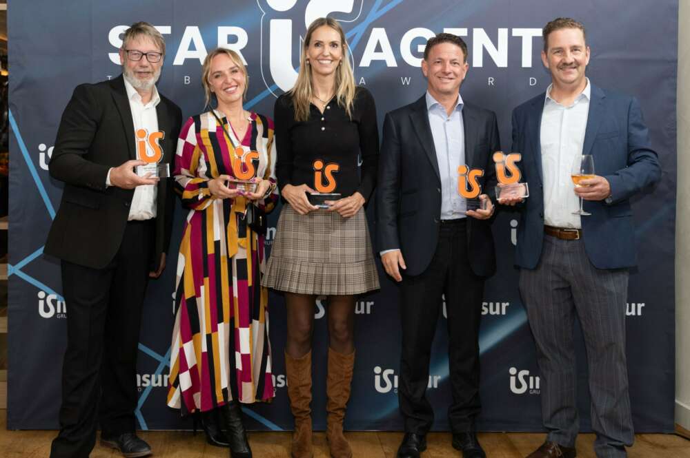 Los premiados en el Evento Insur Start Agents. Foto: Frupo Insur