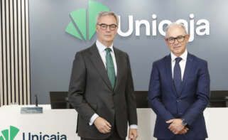 José Sevilla e Isidro Rubiales, presidente y CEO de Unicaja, respectivamente.