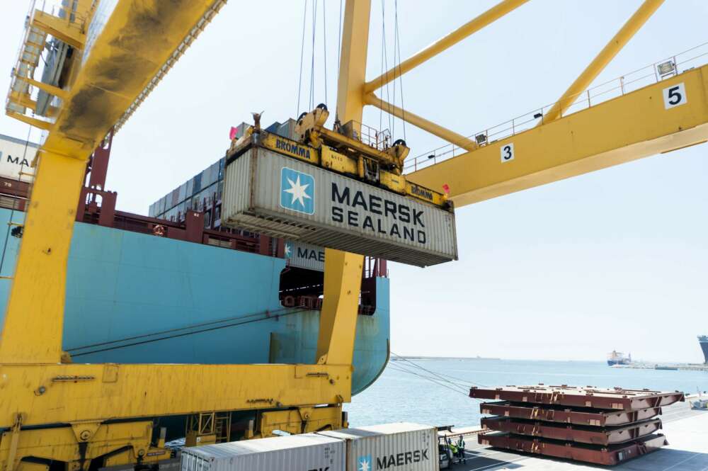 Terminal de Maersk en Barcelona.