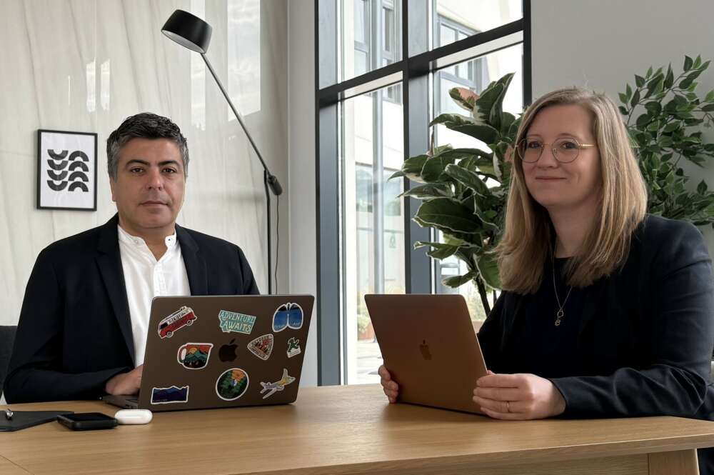 Emilio Bustamante y Kathrin Solbach, socios fundadores de Postscan. Imagen: Postscan