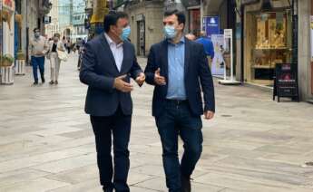 Valentín González Formoso, presidente de la Diputación de A Coruña, y Gonzalo Caballero, secretario xeral del PSdeG / PSdeG