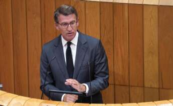 Alberto Núñez Feijóo, en su intervención en el Debate del Estado de la Autonomía. Foto: Europa Press