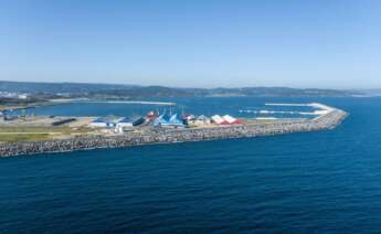 Imagen del puerto exterior de Punta Langosteira. Foto: Autoridad Portuaria