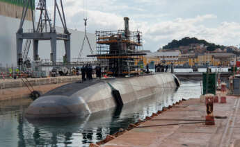 Submarino Isaac Peral, un rediseño de los S-80 para corregir los problemas detectados, en el astillero de Navantia en San Fernando/ Navantia