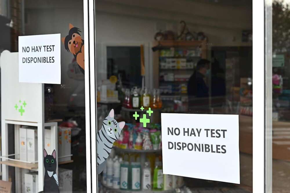 Las farmacias tienen problemas para satisfacer la demanda de test para detectar el Covid / EFE