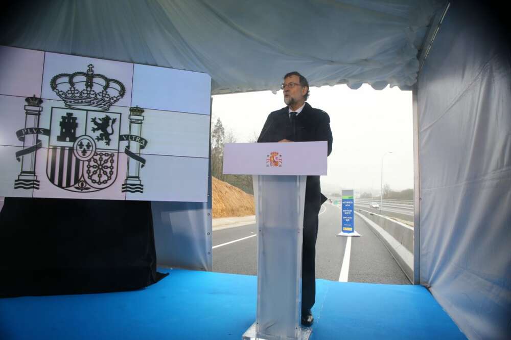 Mariano Rajoy en la inauguración del tramo de la AP-9 a su paso por Santiago tras las obras de ampliación / Moncloa