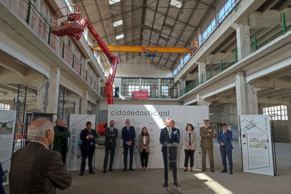 Acto de inicio de las obras del Centro de Servicios Avanzados de la CIudad de las TIC en A Coruña