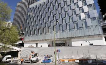 Iamgen de archivo de una tienda de Inditex en obras antes de su apertura en Madrid. Foto: EFE