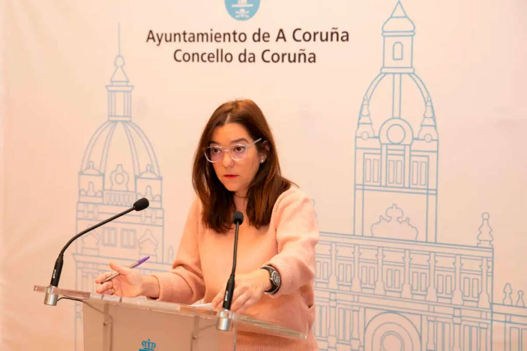 La alcaldesa de A Coruña, Inés Rey