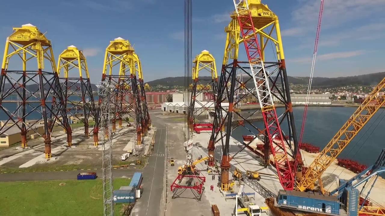 Jackets para eólica marina en el astillero de Navantia en Fene / Navantia