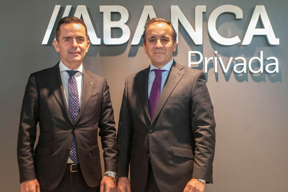 Gabriel González Eiroa, director general Comercial de ABANCA, y Pablo Torralba, CEO de Edmond de Rothschild en España