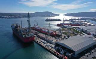 Imagen de archivo de los astilleros de Navantia en la Ría de Ferrol