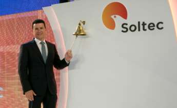 Raúl Morales, fundador y CEO de Soltec, en la salida a bolsa de la compañía