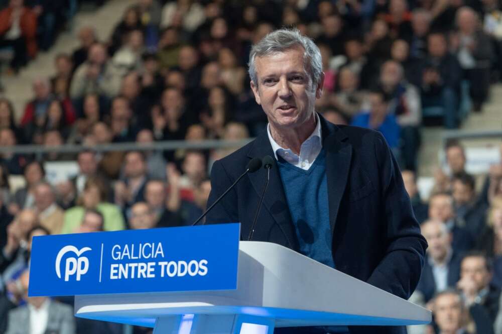 Alfonso Rueda en la presentación de los candidatos del PP a las municipales / PPdeG