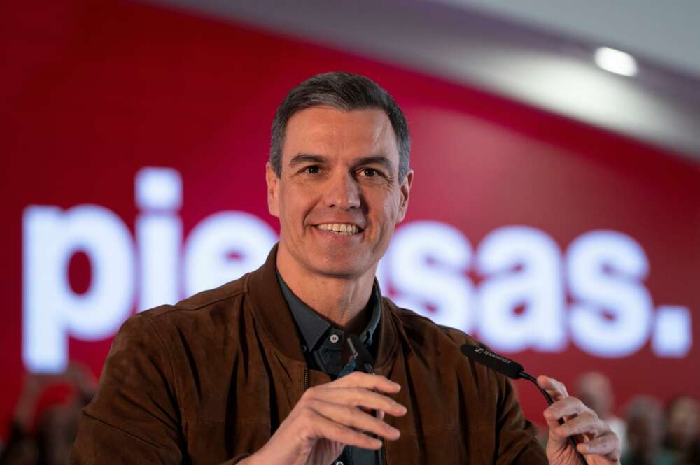 El presidente del Gobierno, Pedro Sánchez, durante la Conferencia Municipal del PSOE en la Ciudad de las Artes y las Ciencias de Valencia / Europa Press