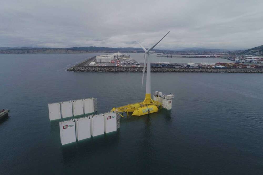 Plataforma eólica flotante. Ferrovial