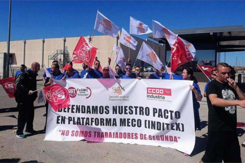 Protestas de la plantilla de Meco en 2017, también con motivo de las negociaciones para renovar el pacto de articulación laboral / CCOO