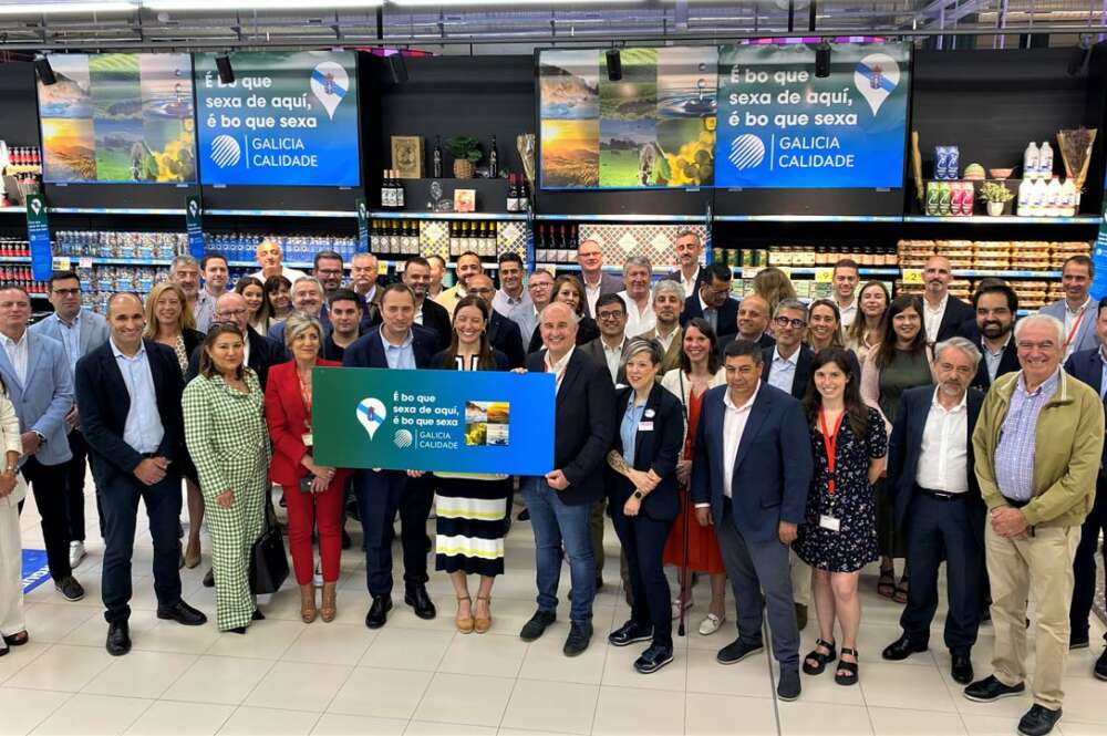 Acto de presentación de la campaña de Vegalsa para promocionar productos Galicia Calidade