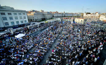 Mitin de cierre de campaña de Alberto Núñez Feijóo en A Coruña