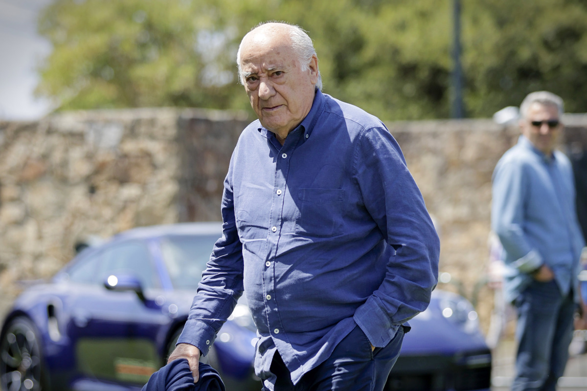 Amancio Ortega en el Concurso Internacional de Saltos de Casas Novas