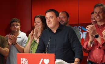 El secretario xeral del PSdeG, Valentín González Formoso, comparece ante los medios en la sede del PSdeG para valorar los resultados del 23J - PSDEG