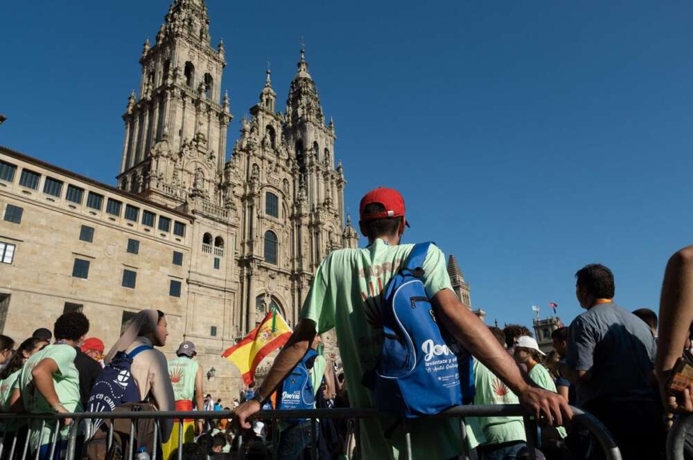 Turistas en la Praza do Obradoiro de Santiago / Europa Press