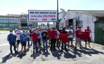 Protestas por los despidos en Noa Madera / CIG