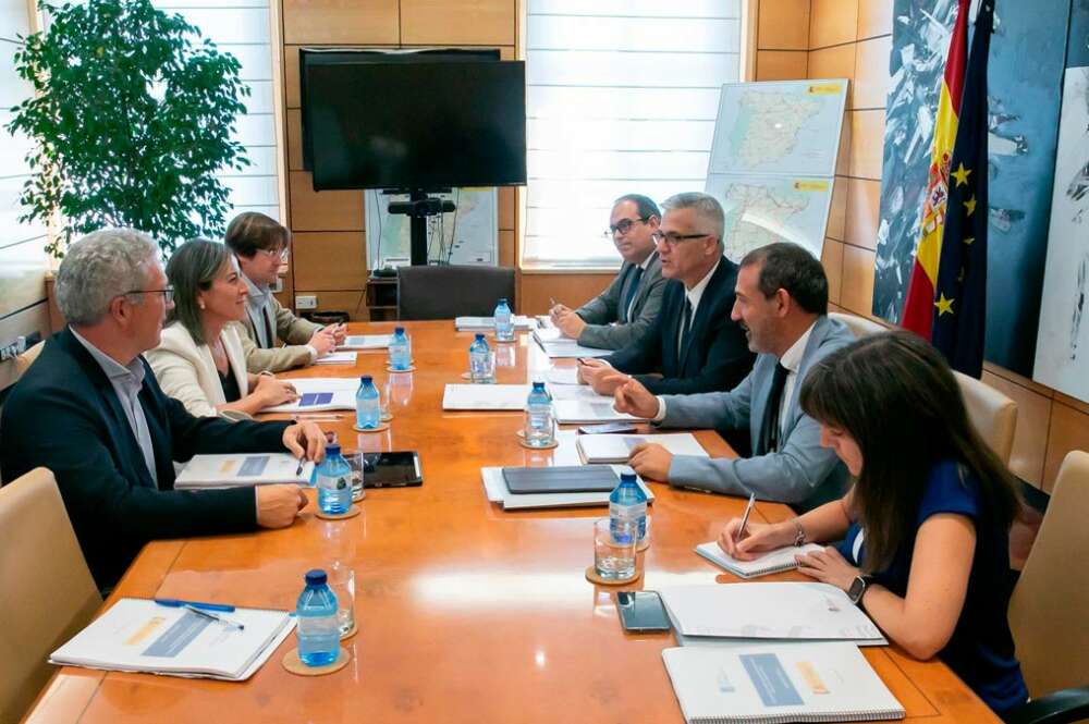 Reunión del secretario de Estado de Transportes, David Lucas, y la conselleira de Infraestruturas, Ethel Vázquez, en Madrid