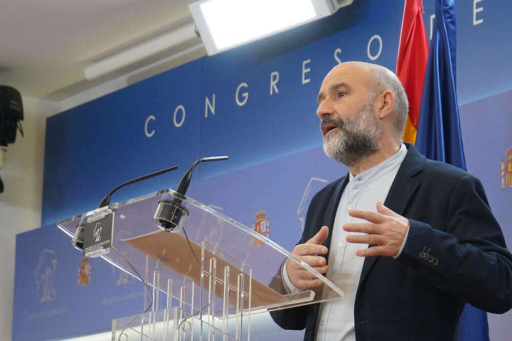 Néstor Rego durante una comparecencia en Madrid / BNG