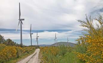 Parque eólico de Enerfín, filial de Elecnor, en Galicia