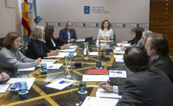 La conselleira de Vivenda, Ángeles Vázquez, durante una reunión del Observatorio da Vivenda de Galicia / Xunta