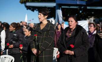 La portavoz nacional del BNG, Ana Pontón, durante el homenaje a Castelao en Rianxo / Europa Press