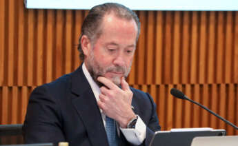 El presidente de Abanca, Juan Carlos Escotet durante la presentación de los resultados obtenidos por el banco en 2023. EFE/Xoán Rey