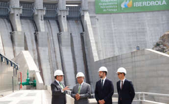 Ignacio Sánchez Galán y el presidente portugués, António Costa en la inauguración de la gigabatería hidroeléctrica del Támega / Iberdrola