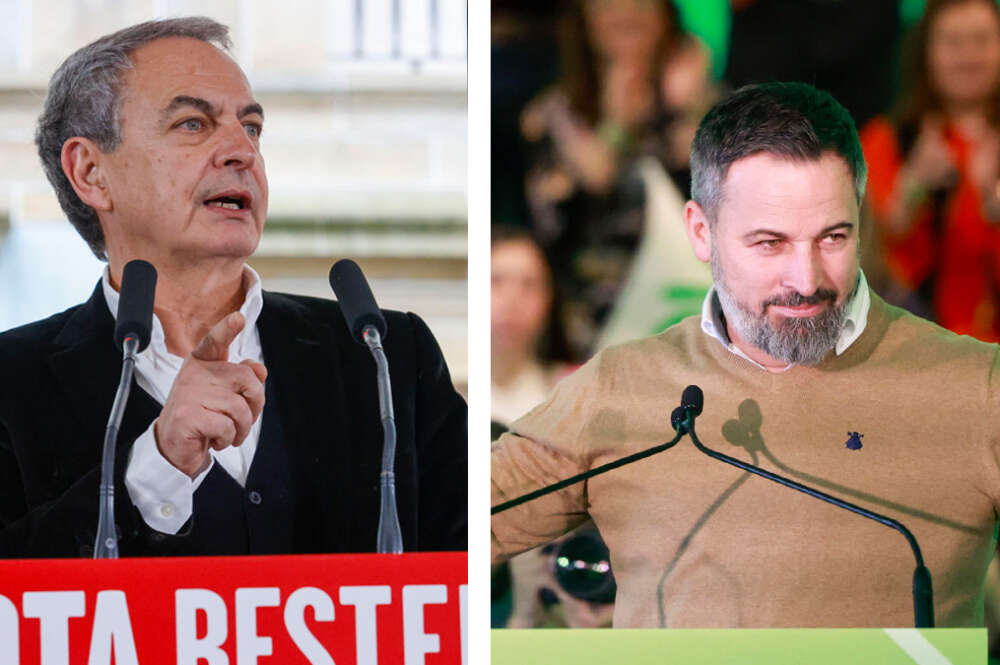 Jose Luis Rodríguez Zapatero y Santiago Abascal