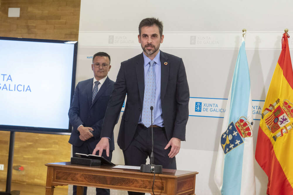 Jacobo Aboal, en su toma de posesión como director de Xera / Xunta