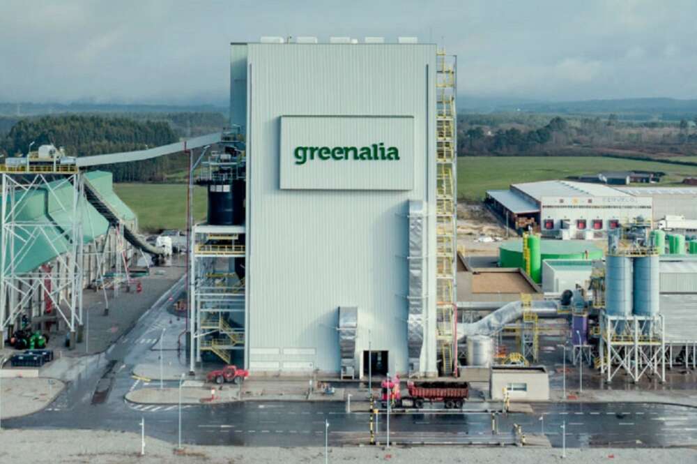 Imagen de la planta de biomasa de Greenalia en Teixeiro