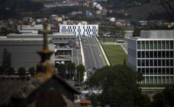 Vista de los edificios de la sede de Inditex en Arteixo, donde se encuentra Zara Logística / EFE / Cabalar