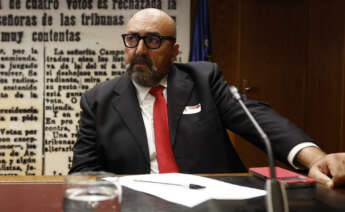 Koldo García, que fuera asesor del exministro José Luis Ábalos, comparece ante la comisión del Senado por su imputación en la presunta trama de corrupción por la compraventa de mascarillas durante la pandemia en la Cámara Alta. EFE/ J.J. Guillén